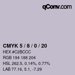 Color code: CMYK 5 / 8 / 0 / 20 | qconv.com