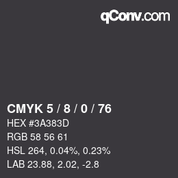 Color code: CMYK 5 / 8 / 0 / 76 | qconv.com