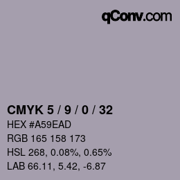 Color code: CMYK 5 / 9 / 0 / 32 | qconv.com