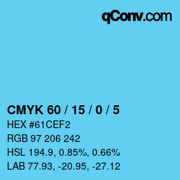 Color code: CMYK 60 / 15 / 0 / 5 | qconv.com