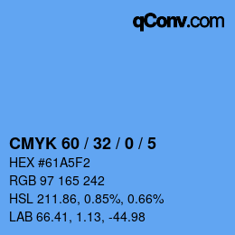 Color code: CMYK 60 / 32 / 0 / 5 | qconv.com