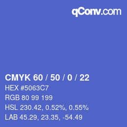 Color code: CMYK 60 / 50 / 0 / 22 | qconv.com