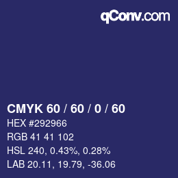 カラーコード: CMYK 60 / 60 / 0 / 60 | qconv.com
