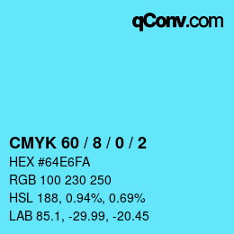 Color code: CMYK 60 / 8 / 0 / 2 | qconv.com