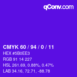 Color code: CMYK 60 / 94 / 0 / 11 | qconv.com