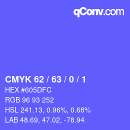 Color code: CMYK 62 / 63 / 0 / 1 | qconv.com