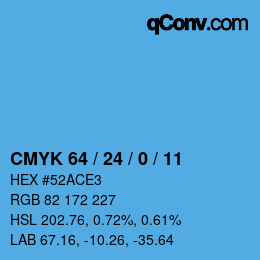 Color code: CMYK 64 / 24 / 0 / 11 | qconv.com