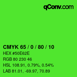 Color code: CMYK 65 / 0 / 80 / 10 | qconv.com