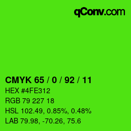 Color code: CMYK 65 / 0 / 92 / 11 | qconv.com
