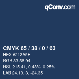カラーコード: CMYK 65 / 38 / 0 / 63 | qconv.com