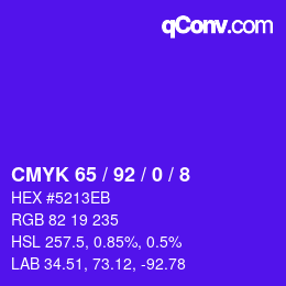 Color code: CMYK 65 / 92 / 0 / 8 | qconv.com