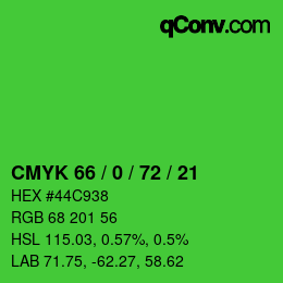 Color code: CMYK 66 / 0 / 72 / 21 | qconv.com