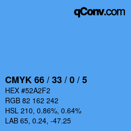 Color code: CMYK 66 / 33 / 0 / 5 | qconv.com