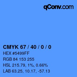 Color code: CMYK 67 / 40 / 0 / 0 | qconv.com