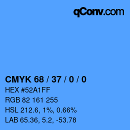 Color code: CMYK 68 / 37 / 0 / 0 | qconv.com