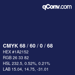 颜色代码: CMYK 68 / 60 / 0 / 68 | qconv.com