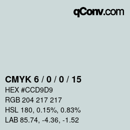 Color code: CMYK 6 / 0 / 0 / 15 | qconv.com