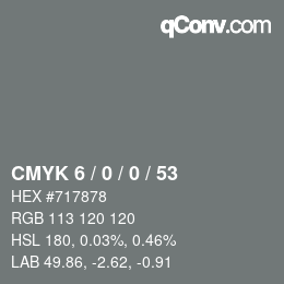 Color code: CMYK 6 / 0 / 0 / 53 | qconv.com
