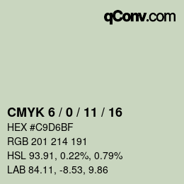 Color code: CMYK 6 / 0 / 11 / 16 | qconv.com