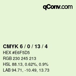 Color code: CMYK 6 / 0 / 13 / 4 | qconv.com