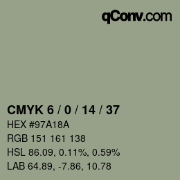 Color code: CMYK 6 / 0 / 14 / 37 | qconv.com