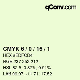 Color code: CMYK 6 / 0 / 16 / 1 | qconv.com