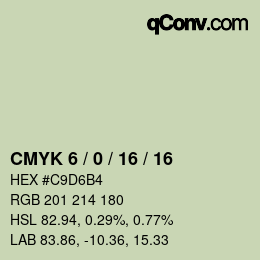 Código de color: CMYK 6 / 0 / 16 / 16 | qconv.com