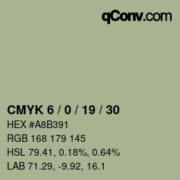 カラーコード: CMYK 6 / 0 / 19 / 30 | qconv.com
