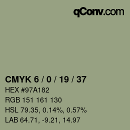 Color code: CMYK 6 / 0 / 19 / 37 | qconv.com