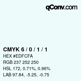 Color code: CMYK 6 / 0 / 1 / 1 | qconv.com