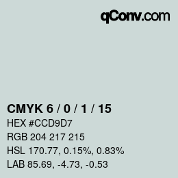 Color code: CMYK 6 / 0 / 1 / 15 | qconv.com
