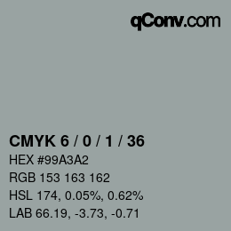 Color code: CMYK 6 / 0 / 1 / 36 | qconv.com