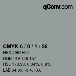 Color code: CMYK 6 / 0 / 1 / 38 | qconv.com