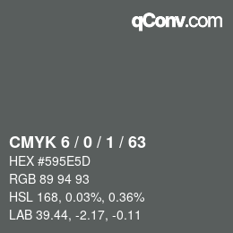 颜色代码: CMYK 6 / 0 / 1 / 63 | qconv.com