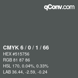 Color code: CMYK 6 / 0 / 1 / 66 | qconv.com