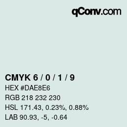 Color code: CMYK 6 / 0 / 1 / 9 | qconv.com