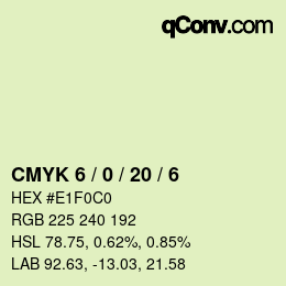 Color code: CMYK 6 / 0 / 20 / 6 | qconv.com