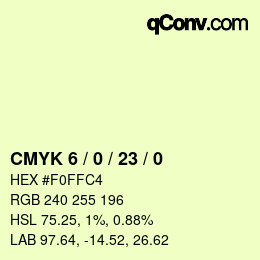 Color code: CMYK 6 / 0 / 23 / 0 | qconv.com