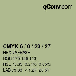 Color code: CMYK 6 / 0 / 23 / 27 | qconv.com
