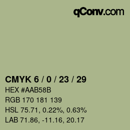 カラーコード: CMYK 6 / 0 / 23 / 29 | qconv.com