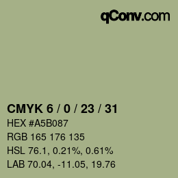 カラーコード: CMYK 6 / 0 / 23 / 31 | qconv.com