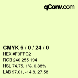 Color code: CMYK 6 / 0 / 24 / 0 | qconv.com