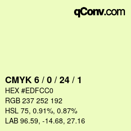 Color code: CMYK 6 / 0 / 24 / 1 | qconv.com