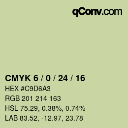 カラーコード: CMYK 6 / 0 / 24 / 16 | qconv.com
