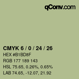 Color code: CMYK 6 / 0 / 24 / 26 | qconv.com