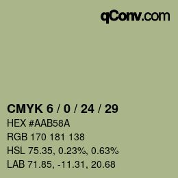 颜色代码: CMYK 6 / 0 / 24 / 29 | qconv.com