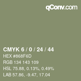 Color code: CMYK 6 / 0 / 24 / 44 | qconv.com