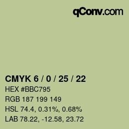 Color code: CMYK 6 / 0 / 25 / 22 | qconv.com