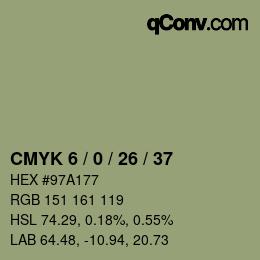 Color code: CMYK 6 / 0 / 26 / 37 | qconv.com