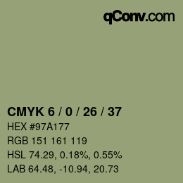 Color code: CMYK 6 / 0 / 26 / 37 | qconv.com